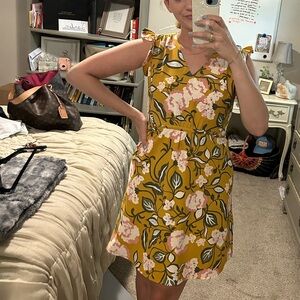 Ann Taylor Mustard Yellow Dress